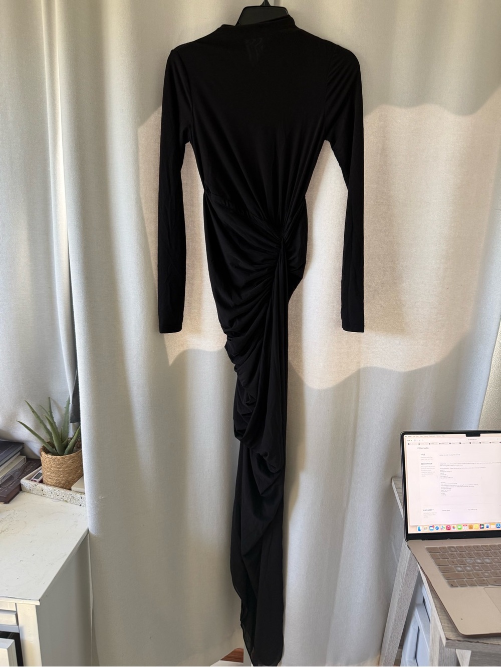 Ronny kobo Sera black mesh dress - Picture 3 of 9
